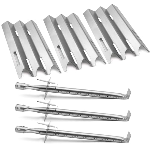 Bewesazy Repair kit for Vermont Castings CF9030 VM400XBP VM450 VM450SSP VM600 CF9055 CF9085 VCS5005 Jenn Air JA461 JA580 JA461P Grill Parts Burner and Heat Plate Kit