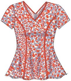 Miniatura 4 de McCall 's Patterns M7356Tallas cuello de pico Fit and Flare Tops, tamaño A5(68-101214)