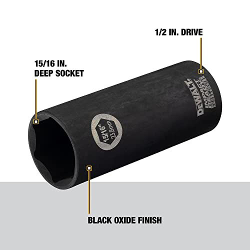 Image of DEWALT DW22932 15 /16-Inch IMPACT READY Deep Socket for 1 /2-Inch Drive