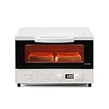 アイリスオーヤマ トースター オーブントースター 4枚焼き 生トースト極上トースト ふんわりもっちり 焼き色選択1200W 温度調節機能(80~230度) タイマー60分 自動メニュー20種類 上下ヒーター4本 マイコン式 ホワイト MOT-401-W