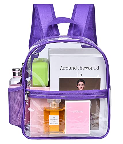 USPECLARE Clear Backpack for Stadium Approved 12×6×12, Water proof Clear Bag for Stadium Events and Concert Work Sport Event