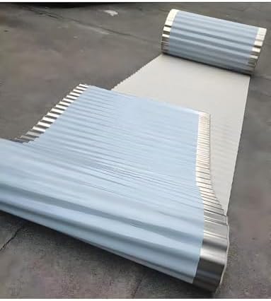 0.25mm Stainless Steel Corrugated Roofing Sheet - Soundproof & Waterproof Rain Shelter for Factories, Carports, Yards & Eaves (800x122cm)