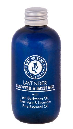 Lavender Shower & Bath Gel, made with Lavender Pure Essential Oil, Aloe Vera, Sea Buckthorn and Soap Bark Tree Extract/Natural/Vegan/Sulphate-Free/Cruelty-Free (100ml)