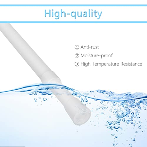 Youyijia Extendable Curtain Poles No Drill Spring Net Curtain Pole 84-150cm Voile Curtain Tension Pole Adjustable Telescopic Rods Extendable for Kitchen Cupboard Bathroom Window