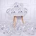 24 Pcs Silver Confetti Balloons for Party Wedding Decorations, 12 Inch