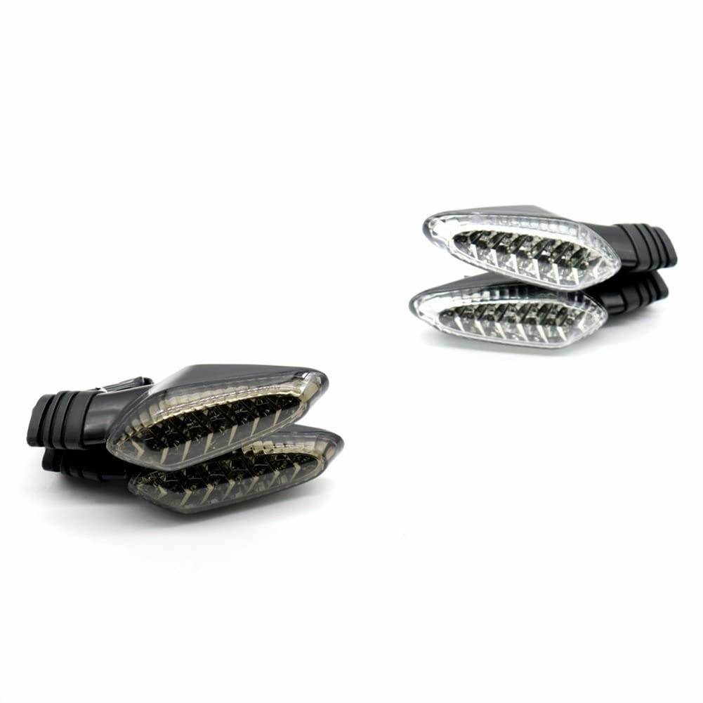 lámpara Intermitente led para Ducati 1199/899 Panigale/Hypermotard 820 821 Lámpara De Giro De La Lámpara De Parpadeo De Motocicleta Luz De Señal De Giro Trasero (Color : LED Dark Grey)
