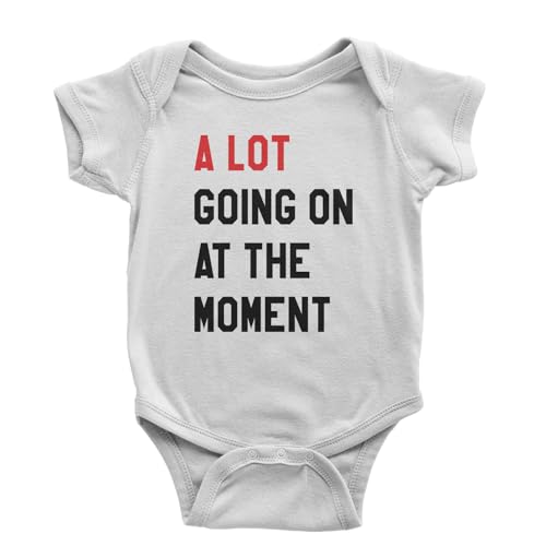 One-Piece A Lot Going On At The Moment New Eras 6 months White Romper
