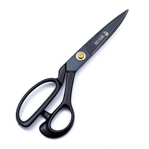 SMITH CHU Sewing Scissors-Heavy Duty Tailor Scissors Shears for Fabric,Leather,Raw Materials,Dressingmaking,Altering-Professional Upholstery Shears for Dressmakers Students Office Crafting (9 inch)