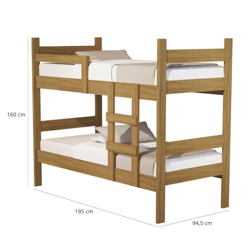 Beliche De Solteiro Cambel Alana Mdf Com Escada 160x94x195cm