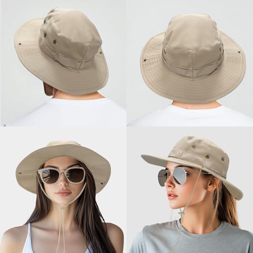 Image of NPJY Sun Hats for Men Women Boonie Hats UPF 50+ Bucket Hat for Fishing Hiking Hunting Safari