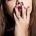 Imagen de Dazzlingrock Collection Anillo de compromiso cuadrado de plata de ley de 0
