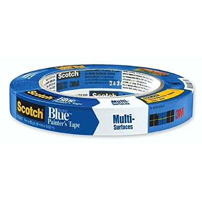 3M Scotch-Blue 2090 Safe-Release Crepe Paper Multi-Surfaces Painters Masking Tape, 27 lbs/in Tensile Strength, 60 yds Length x 3/4" Width, Blue (Pack of 2)