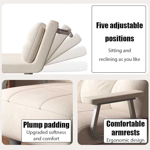 Sofá cama convertible 3 en 1 con diseño que ahorra espacio y cojín incluido 6