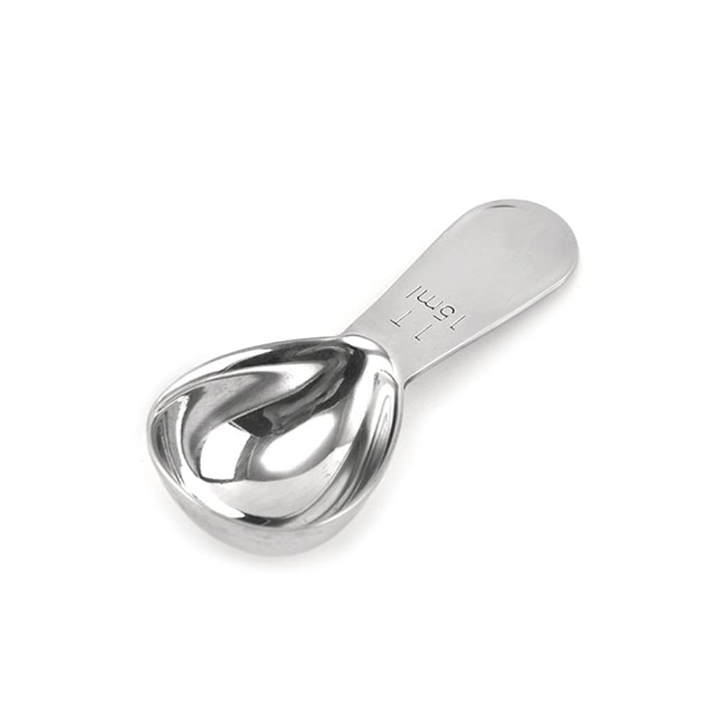 Cucchiaio dosatore da 15 ml (1 TPSP) in acciaio inox per caffè macinato, mini misurino da caffè con manico lungo, piccolo cucchiaio in metallo (1 confezione