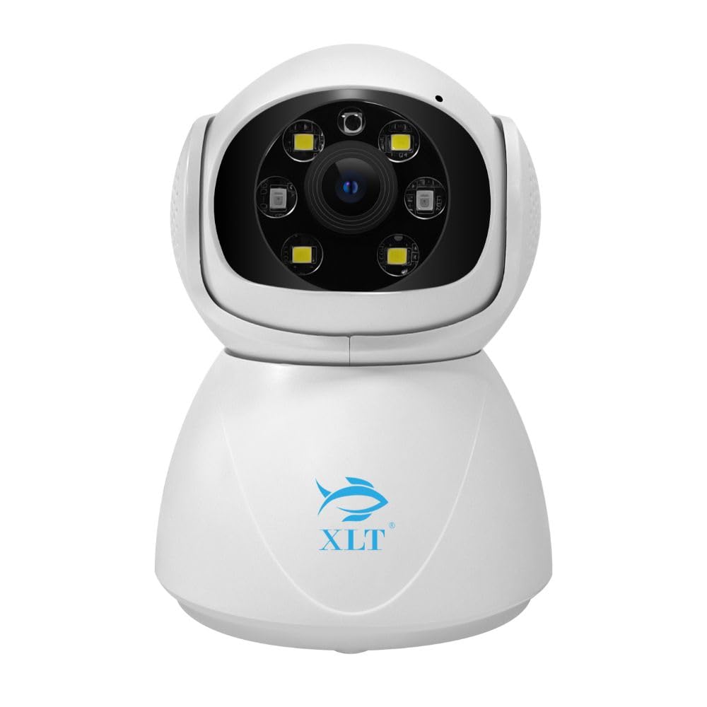 XLT Security WiFi Indoor Camera for Home, Baby Pet Monitor With Smart Motion Tracking, Excellent Picture Night Vision Two-Way Audio