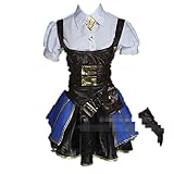 1515 Annie cosplay costume Gothic style dress uniform Carnival Halloween Anime clothes (Male XXL)