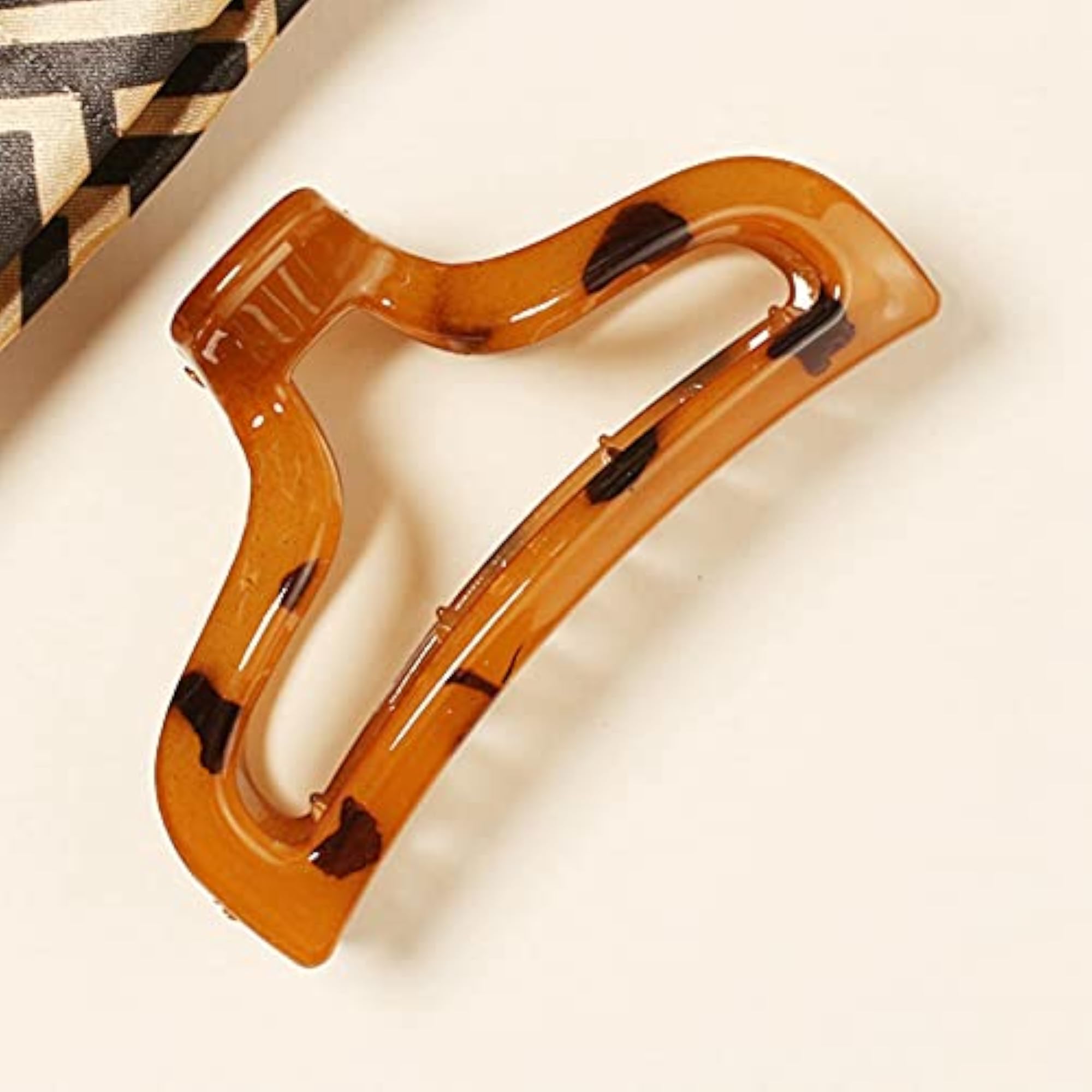 9PCS Leopard Geometric Acrylic Hair Claw Clip Set