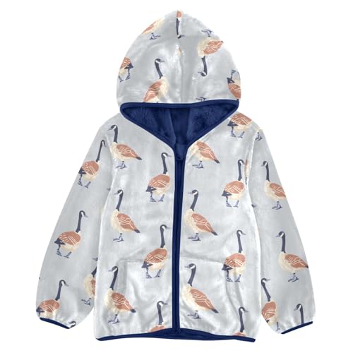 Canada Geese Girls Fleece Jacket Girls Fall Jacket Girls Zip Up Hoodie Girls Sherpa Jacket 2-10T
