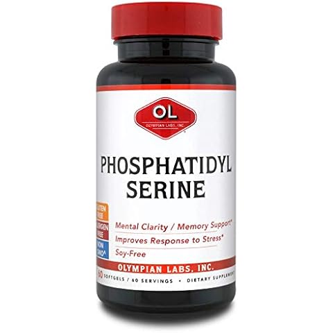 Olympian Labs Phosphatidylserine Complex | 60 Capsules | Supports Healthy Brain Cognitive Function, Promotes Memory, Focus Brain Activity Cover
