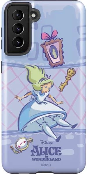 Skinit Pro Phone Case Compatible with Galaxy S21 Plus 5G - Officially Licensed Disney Alice in Wonderland Falling Down The Rabbit Hole Design
