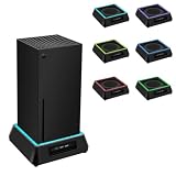 Tolesum Ventilador de Refrigeración para Xbox Series X, Soporte de Refrigeración con Indicador LED, 4 Ventiladores Turbo Grandes y Sistema de Refrigeración de Velocidad de 3 Niveles para Xbox Series X
