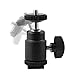 prost Mini Ball Head with Lock and Hot Shoe Adapter Camera Cradle 1/4" Screw Mount for DSLR Camera Camcorder Video Light LCD Monitors
