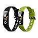 Produktbild kwmobile 2x Sportarmband kompatibel mit HONOR Band 5 / Band 4 Armband - Fitnesstracker Band Set aus TPU Silikon