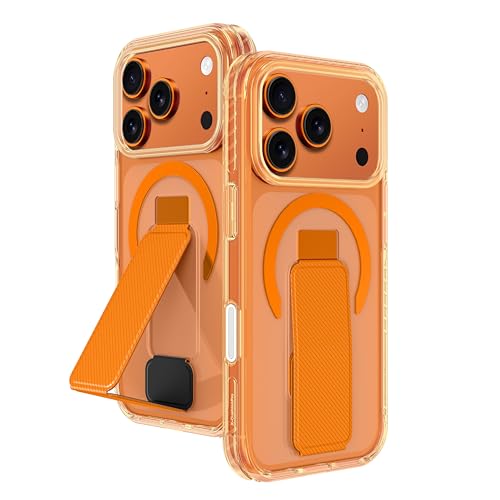 Coque iPhone 17 Pro Max AMAZINGthing Titan Pro+ orange transparente