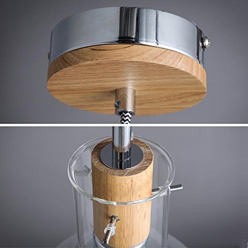 Lampe d'intérieur en verre solution éclairage doux de chambre à coucher