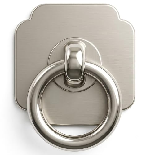 trust4care 4-Pack Brushed Nickel Bifold Closet Door Cabinet Ring Pull Knobs