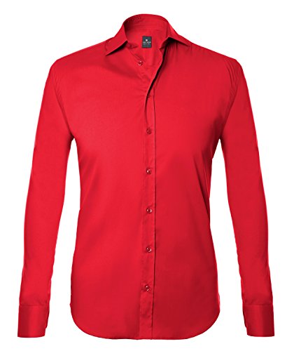 COMFORT E VESTIBILITÀ PERFETTA: Grazie alla sua vestibilità regular fit, questa camicia uomo manica lunga garantisce libertà di movimento e massimo comfort, per le tue giornate in ufficio ma anche per eventi speciali. Realizzata in 97% cotone e 3% elastan, è traspirante e piacevole sulla pelle, perfetta come camicia uomo ufficio per tutte le stagioni. Ottima idea regalo per lui, idee regalo per fidanzato, papà, come regalo anniversario, regalo di compleanno.