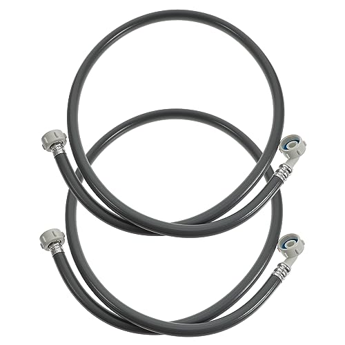 Tofficu 2 Tubi Ingresso Acqua Per Lavatrice 1,5m Tubo Di Carico Pvc Flessibile Resistente Anti-crepa Attacchi 24mm Adatti Per Lavatrice Automatica Uso Domestico