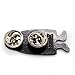 Ectogasm Spooky All Year Ghost Enamel Pin in Black and White Halloween Fashion Accessory Unisex