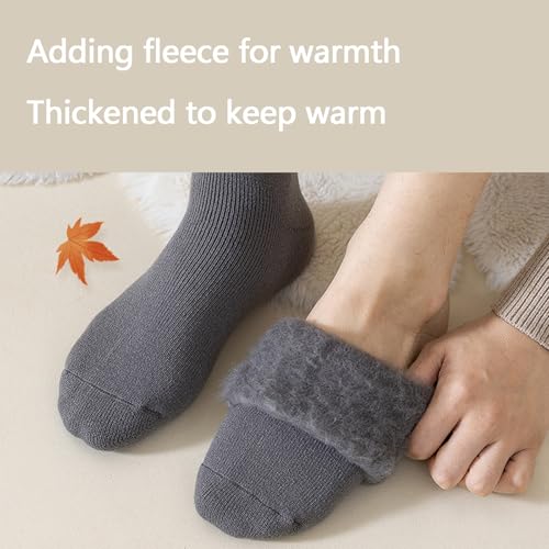 FACELESS Fleece Lined Thermal Socks for Men, Thickened for Warmth, 3 Pair4