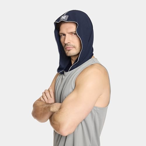 Image of MISSION Cooling Hoodie Towel, Evaporative Cool Technology, Cools Instantly When Wet, UPF 50 Sun Protection, Contours Your Head to Stay in Place, Great for Sports, Fitness, Gym