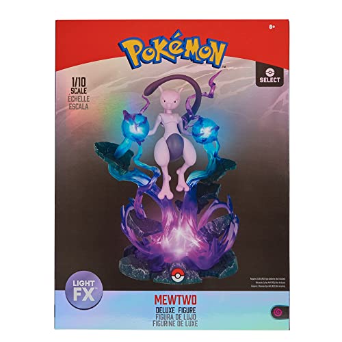 Bizak Pokemon Estatua Mewtwo, Figura de Gran tamaño y con Luces, Decorar por su Gran Detalle...