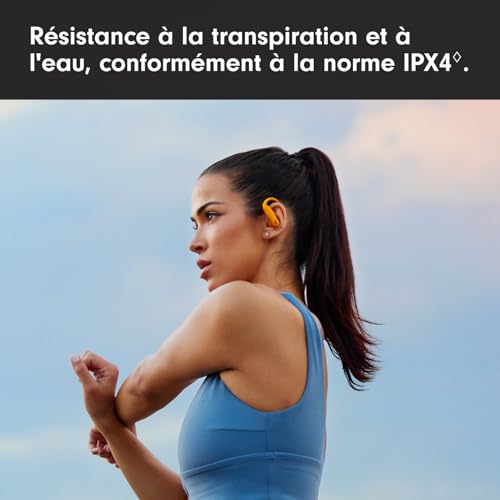 Beats Powerbeats Pro 2 Écouteurs Bluetooth sans Fil- Suppression du Bruit, Suivi de la fréquence Cardiaque, IPX4, Jusquʼà 45H avec Étui de Recharge, Compatible Apple & Android - Orange électrique