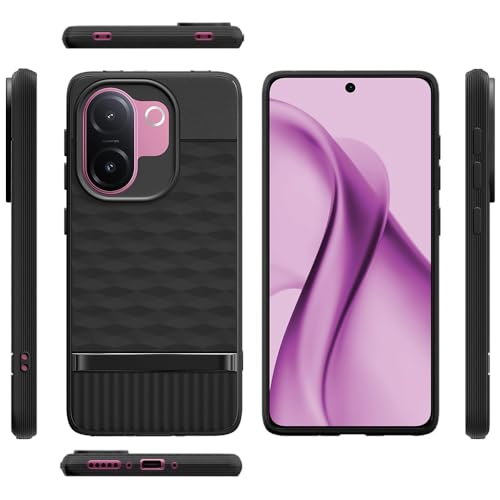 Image of Shockproof Case for Vivo V60e 5G | Full Camera Protection | TPU Flexible Back Cover for Vivo V60e 5G (Matte Black)