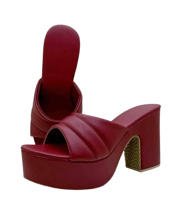 MONAQI Comfortable Fashion Synthetic Heels Sandal for Women