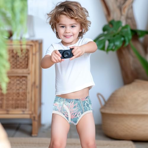 visesunny Boys Cotton Underwear Ocean Coral Fish Bubble Pattern Printed Toddler Soft Training Briefs Size 2T-8Y for Kids3