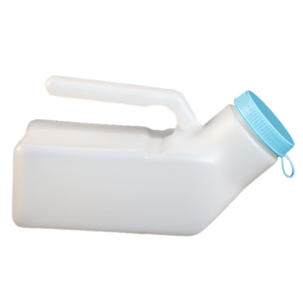 YFFSFDC 尿瓶 尿器 プラスチック 軽い 大容量 こぼれない 1000ml 漏れ防止 持ち運びしやすい キャンプ 移動 旅行用 ベッドサイド用 簡単に外せるフタ 男女兼用