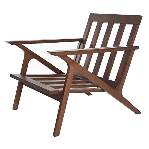 Mid Century Modern Armchair Solid Hardwood Upholstered Accent Chair #TOP7