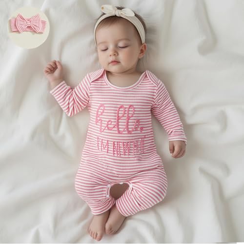 Little Sister Newborn Outfit Baby Girl Coming Home Romper One Piece Jumpsuit Onesie Cute Fall Winter Clothes3