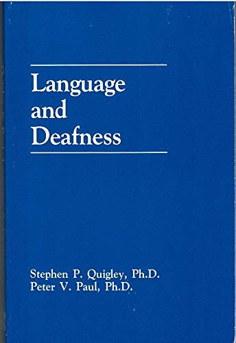 Language and Deafness 1879105012 Book Cover