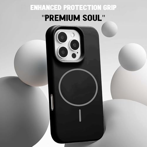 Image of Kratos Active Grip Silicone Case Cover Compatible with iPhone 15 Pro Max - Enhanced Protection, Wireless Magnetic Charging Case with Raised Edge Camera & Screen Protection, Shock-Resistant Design