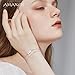 Amaxer Israel Palestine Map Earrings Bracelet Epoxy Resin Enamel Map Pendant Adjustable Bracelet Dangle Drop Earrings Jewelry Gifts for Women Lady (gold bracelet-double)