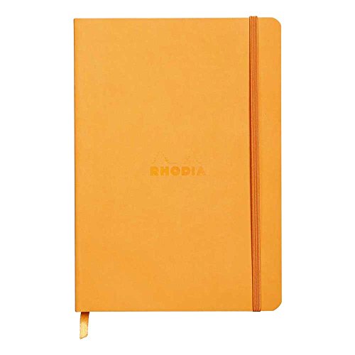 Rhodia Rhodiarama SoftCover Notebook - 80 Dots Sheets - 6 x 8 1/4 - Orange Cover