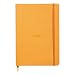 Rhodiarama Rodia Leather Softcover A5 Orange Notebook - Dotted Pages - 5.8 x 8.3 Inches