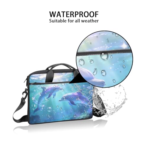 Maletín para laptop unisex azul océano 14-15 pulg. miniatura 3