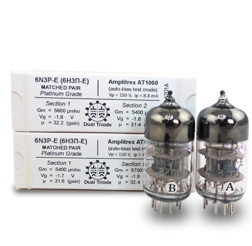 Riverstone Audio 6N3P-E (6Н3П-Е) Tested-Matched Pair - Upgrade for 9-pin 6N3, 6N3P, 5670, 5670W...